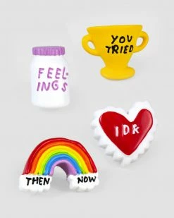 Adam J. Kurtz Mixed Feelings Magnets (Set Of 4)