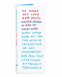 Adam J. Kurtz Do What You Love Work/Life Balance List Ledger