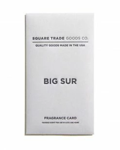 Square Trade Goods Soaps + Candles Big Sur Air Freshener Card