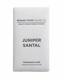 Square Trade Goods Juniper Santal Air Freshener Card