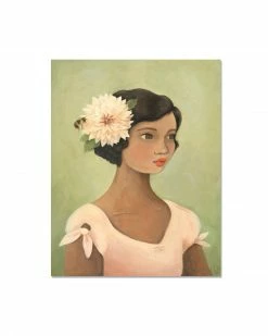 Emily Winfield Martin Dahlia Art Print (8" X 10") Home