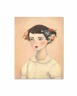 Emily Winfield Martin Home Pansy Art Print (8" X 10")