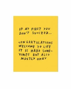 Adam J. Kurtz If At First You Don't Succeed... Art Print (8" X 10") Home