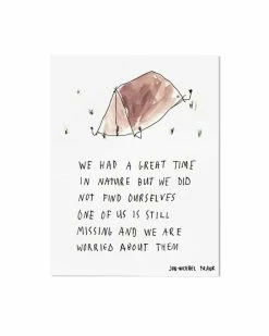 Jon-Michael Frank Nature Camping Art Print (8" X 10") Indie Art Prints