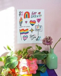 Ash + Chess Gay Stuff Art Print (8" X 10")