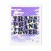 Ash + Chess Trans Pride Trans Power Risograph Art Print (8" X 10") Home