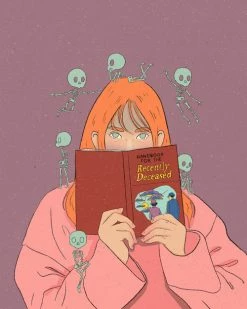 Danny Brito Indie Art Prints Skeleton Friends Art Print (8" X 8")