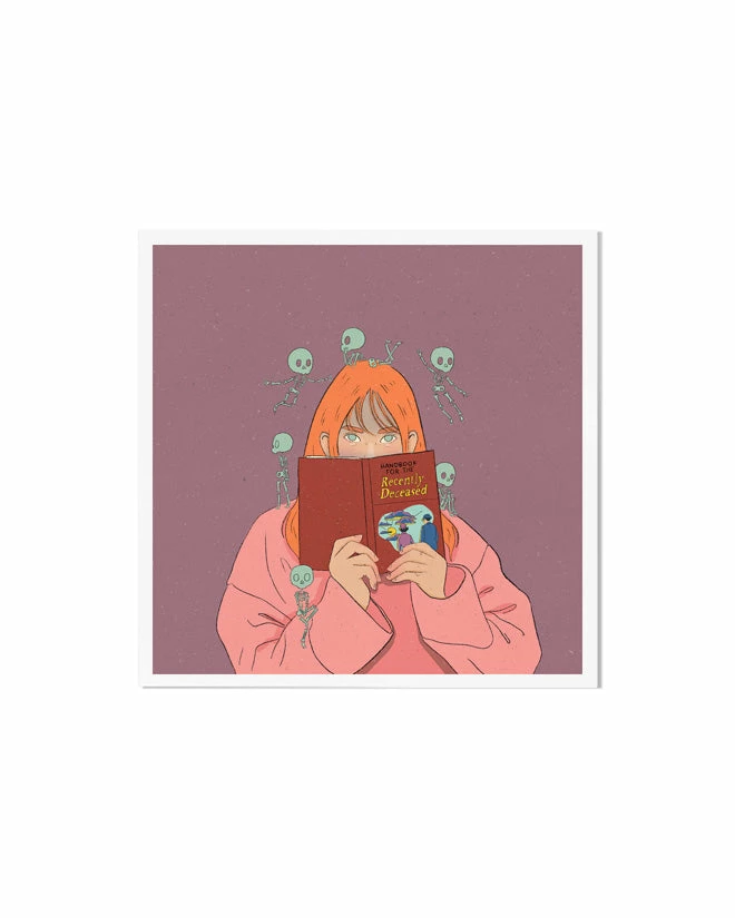 Danny Brito Indie Art Prints Skeleton Friends Art Print (8" X 8") 1 Danny Brito Indie Art Prints Skeleton Friends Art Print (8" X 8")