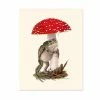 Ryan Berkley Illustration Embrace This Place Frog & Mushroom Art Print (8" X 10") Home