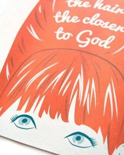 Smarty Pants Paper Co. Indie Art Prints Higher The Hair, Closer To God Risograph Art Print (8