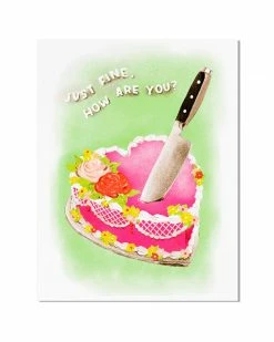 Yellow Owl Workshop Just Fine Risograph Art Print (11" X 14") Home