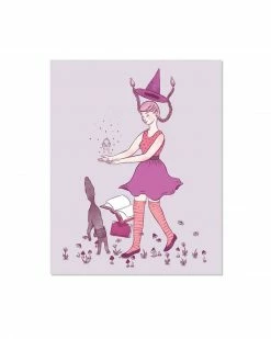 Bee's Knees Industries Levitation Witch Art Print (8" X 10")