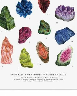 The Wild Wander Minerals & Gemstones Art Print (11" X 14")