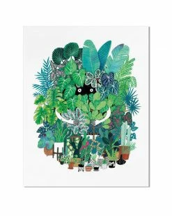 Cactus Club Paper Plant Freak Art Print (11" X 14")