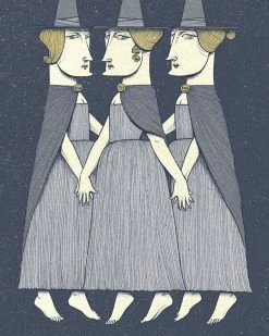 Michael Ezzell Three Witches Art Print (8" X 10") 5 Michael Ezzell Three Witches Art Print (8