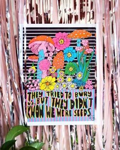 Ash + Chess Seeds Risograph Art Print (11" X 14")