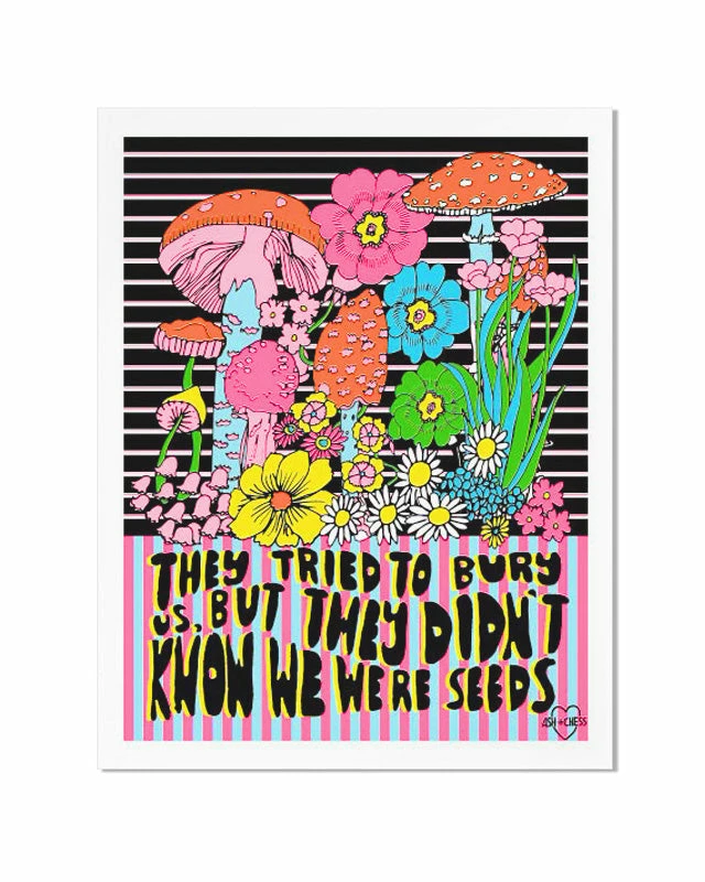 Ash + Chess Seeds Risograph Art Print (11" X 14") 1 Ash + Chess Seeds Risograph Art Print (11" X 14")