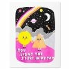Yellow Owl Workshop You Light The Stars In My Sky Risograph Art Print (11" X 14")