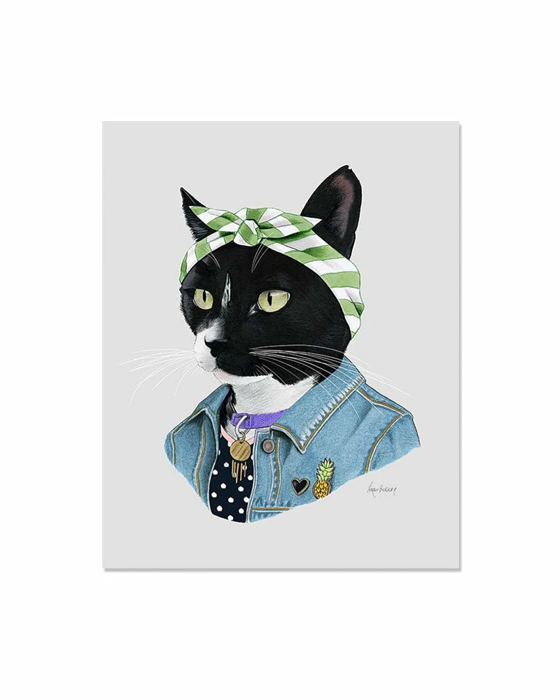 Ryan Berkley Illustration Home Cat Boss Art Print (8" X 10") 1 Ryan Berkley Illustration Home Cat Boss Art Print (8" X 10")