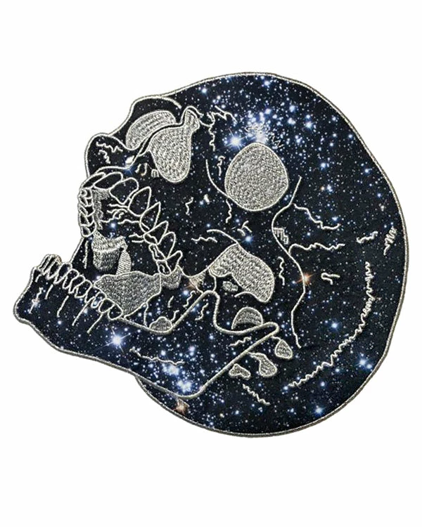 Inner Decay Laughing Skull Large Back Patch - Galaxy Stars 1 Inner Decay Laughing Skull Large Back Patch - Galaxy Stars