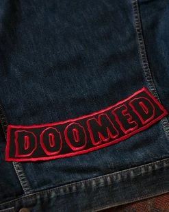 Inner Decay Pins + Patches DOOMED Large Back Patch - Black