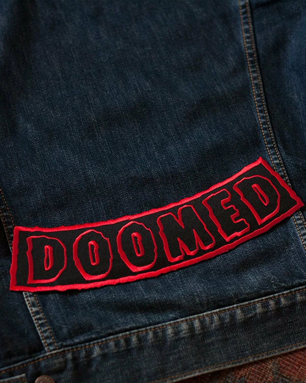 Inner Decay Pins + Patches DOOMED Large Back Patch - Black 2 Inner Decay Pins + Patches DOOMED Large Back Patch - Black