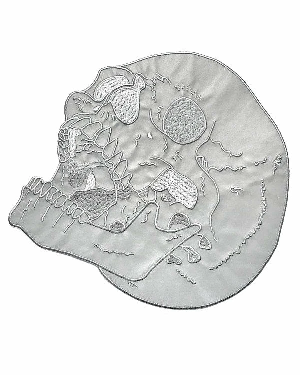 Inner Decay Reflective Laughing Skull Large Back Patch 1 Inner Decay Reflective Laughing Skull Large Back Patch