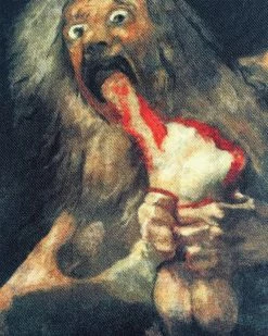 Inner Decay Pins + Patches Saturn Devouring His Son Large Back Patch