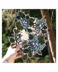 Mean Folk Spider Rose Large Back Patch Large Back Patches