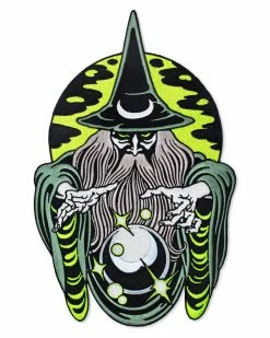 Mean Folk Dark Magic Wizard Large Back Patch (Glow-in-the-Dark) Large Back Patches