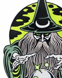Mean Folk Dark Magic Wizard Large Back Patch (Glow-in-the-Dark) Large Back Patches