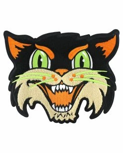 BxE Buttons X Staciamade Pins + Patches Halloween Cat Large Chenille Back Patch