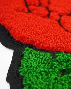 Oxford Pennant Red Rose Large Chenille Back Patch