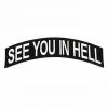 Beast Or God See You In Hell Large Back Patch - Black/White Large Back Patches