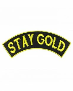 Bruised Tongue Large Back Patches Stay Gold Large Back Patch