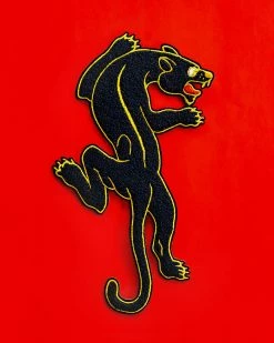 No Fun Press Black Panther Large Chenille Back Patch