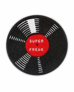 Oxford Pennant Super Freak Vinyl Record Large Chenille Back Patch Pins + Patches