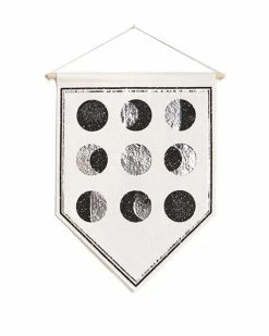 The Rise And Fall Moon Phases Small Felt Banner