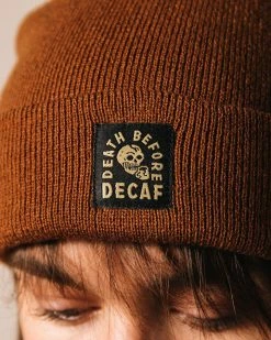 Pyknic Death Before Decaf Coffee Beanie