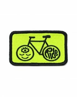Wokeface Pins + Patches Ride Bicycle Patch (Glow-in-the-Dark)