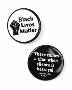 All Very Goods Silence Is Betrayal Black Lives Matter Pinback Button Set