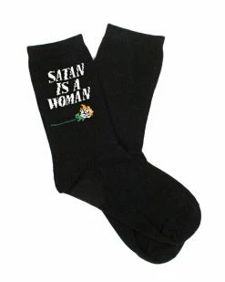 Rosehound Apparel Satan Is A Woman Socks