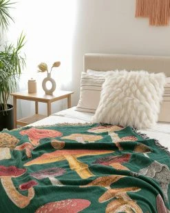 Valley Cruise Press Mushroom Magic Throw Blanket