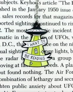 Band Of Weirdos I Want To Be Reading UFO Bookmark Home