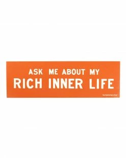 Bumper Crop Rich Inner Life Bumper Sticker Accessories