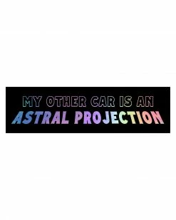 Mean Folk Accessories Astral Projection Holographic Bumper Sticker