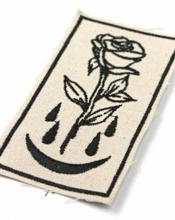 Shrimp Sauce Bleeding Rose Large Canvas Patch Large Back Patches