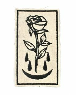 Shrimp Sauce Bleeding Rose Large Canvas Patch Large Back Patches