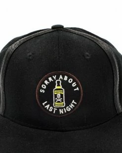 Lil Bullies Clothing Sorry About Last Night Hat - Black
