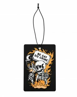 Awarewolf Apparel Be Gay, Do Crime Skeleton Car Air Freshener (Vanilla)